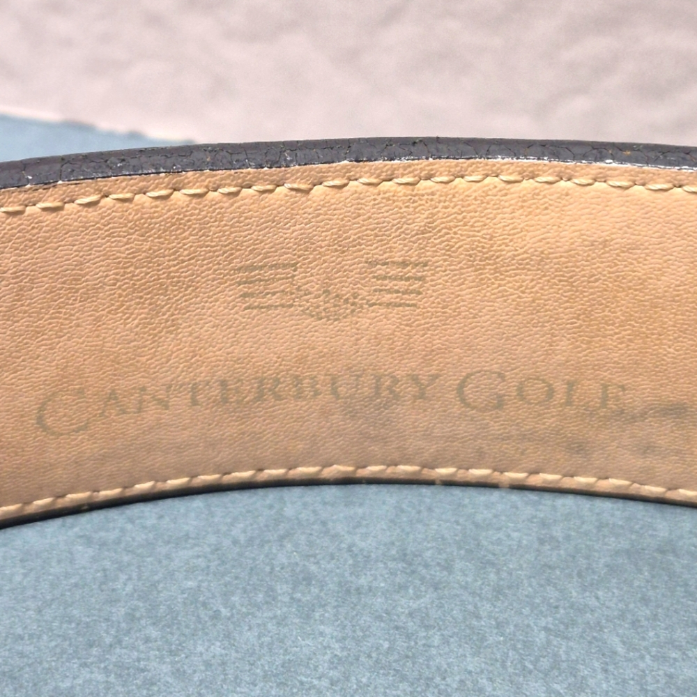 Canterbury Golf Leather Belt Black - Women's, Men's, Youth